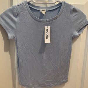 NWT Garage Light Blue Baby Tee